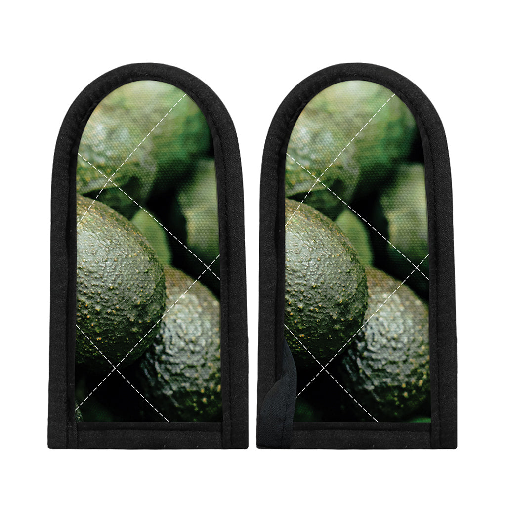 Green Avocado Print Skillet Handle Cover