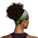 Green Avocado Print Sports Headband