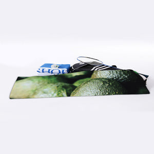 Green Avocado Print Sports Towel