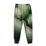 Green Avocado Print Sweatpants