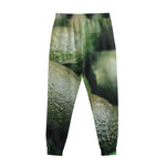 Green Avocado Print Sweatpants