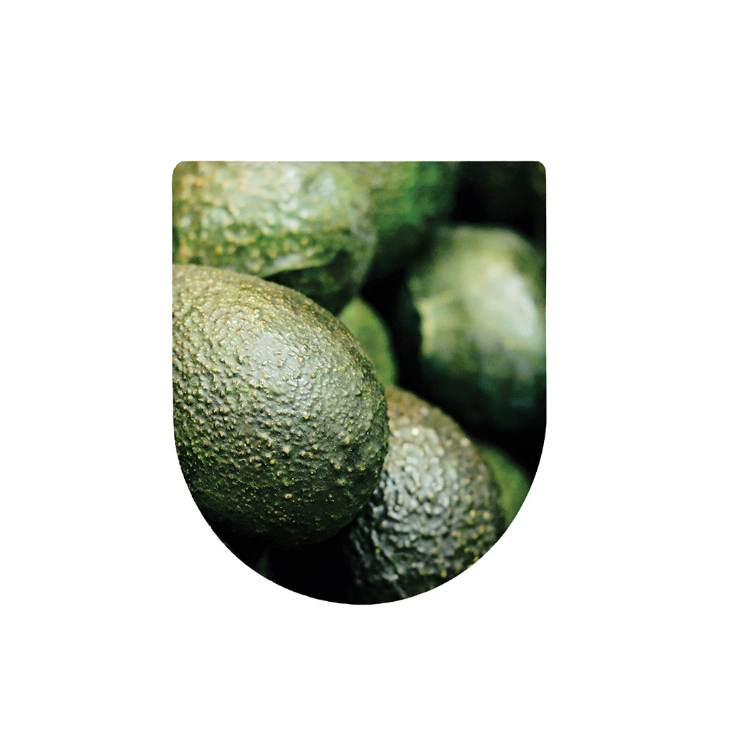 Green Avocado Print Toilet Lid Cover