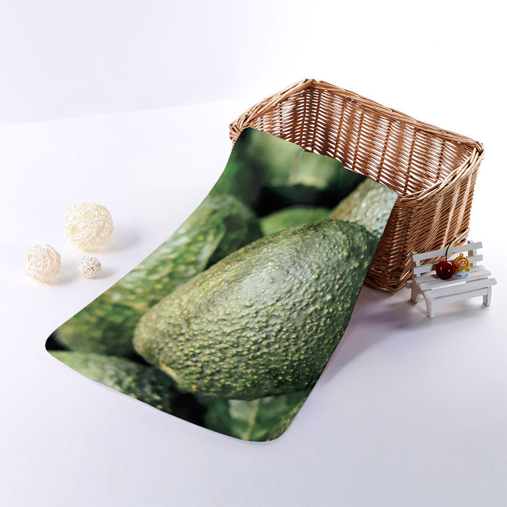 Green Avocado Print Towel