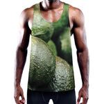 Green Avocado Print Training Tank Top