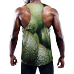 Green Avocado Print Training Tank Top