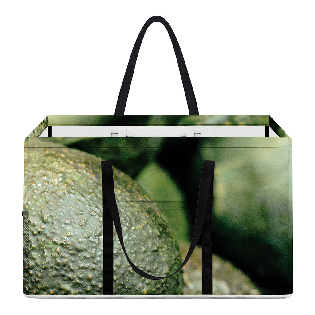Green Avocado Print Utility Tote Bag