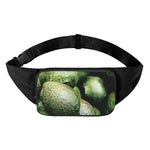 Green Avocado Print Waist Bag