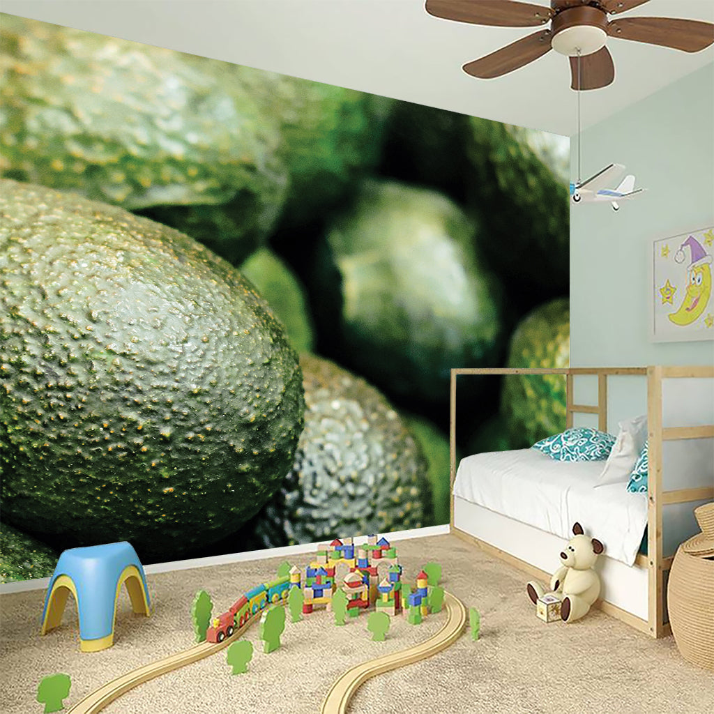 Green Avocado Print Wall Sticker