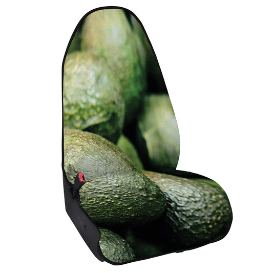 Green Avocado Print Waterproof Car Seat Cover