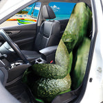 Green Avocado Print Waterproof Car Seat Cover