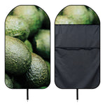 Green Avocado Print Waterproof Car Seat Cover