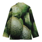 Green Avocado Print Women's Blazer