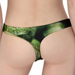 Green Avocado Print Women's Thong