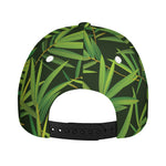 Green Bamboo Leaf Pattern Print Baseball Cap