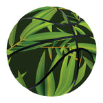 Green Bamboo Leaf Pattern Print Basketball