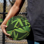 Green Bamboo Leaf Pattern Print Basketball