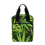 Green Bamboo Leaf Pattern Print Bible Tote Bag