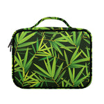 Green Bamboo Leaf Pattern Print Briefcase Bible Bag