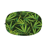 Green Bamboo Leaf Pattern Print Car Side Mirror Covers