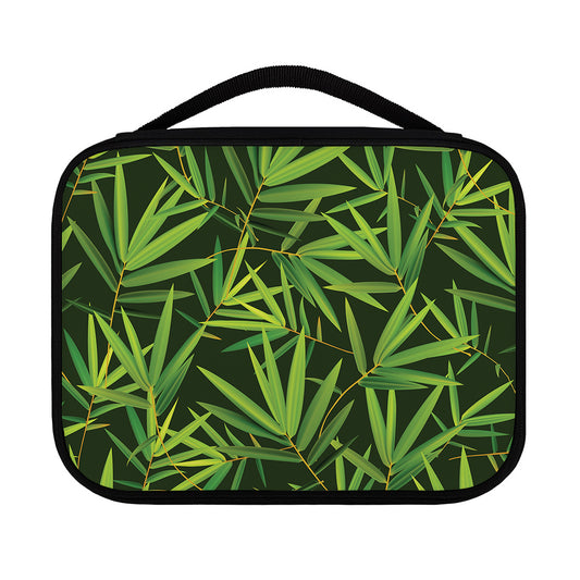 Green Bamboo Leaf Pattern Print Classic Bible Case