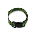 Green Bamboo Leaf Pattern Print Dog Collar