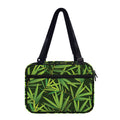 Green Bamboo Leaf Pattern Print Double Strap Bible Bag