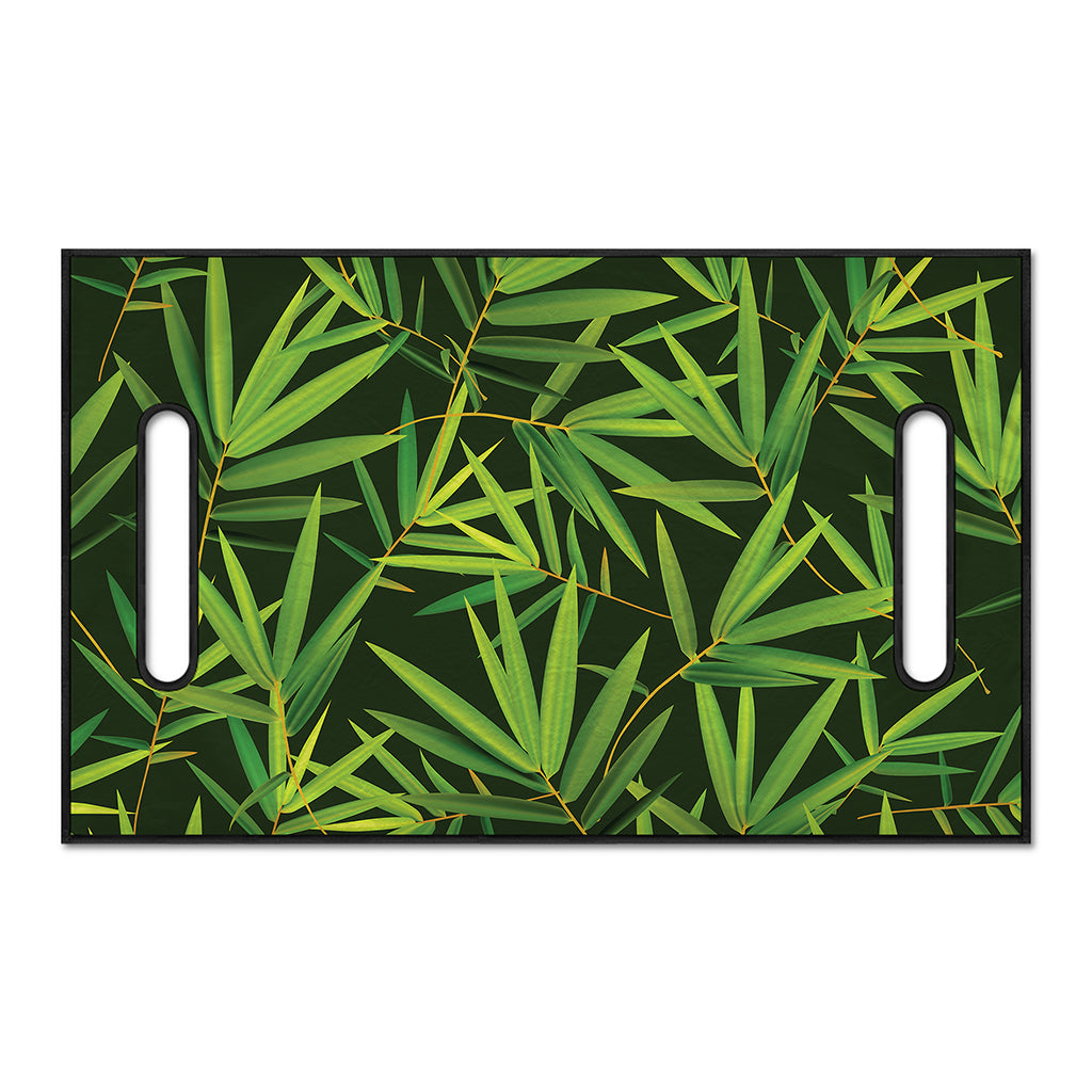 Green Bamboo Leaf Pattern Print Golf Cart Seat Cover