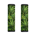 Green Bamboo Leaf Pattern Print Handle Covers