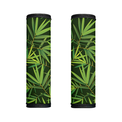Green Bamboo Leaf Pattern Print Handle Covers