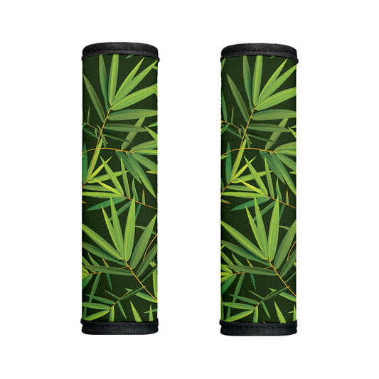Green Bamboo Leaf Pattern Print Handle Covers