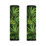 Green Bamboo Leaf Pattern Print Handle Covers