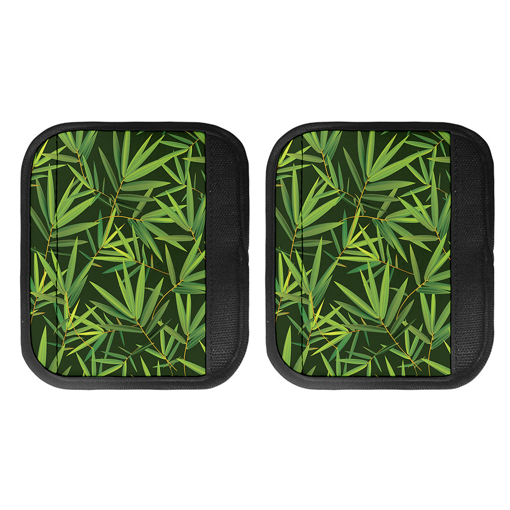 Green Bamboo Leaf Pattern Print Handle Covers