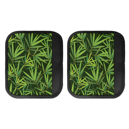 Green Bamboo Leaf Pattern Print Handle Covers