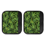 Green Bamboo Leaf Pattern Print Handle Covers