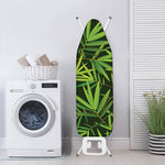 Green Bamboo Leaf Pattern Print Ironing Board Cover