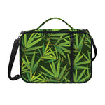 Green Bamboo Leaf Pattern Print Shoulder Strap Bible Bag