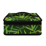 Green Bamboo Leaf Pattern Print Small Lunch Bag