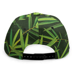 Green Bamboo Leaf Pattern Print Snapback Cap