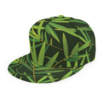 Green Bamboo Leaf Pattern Print Snapback Cap