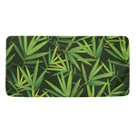 Green Bamboo Leaf Pattern Print Towel