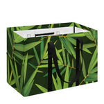 Green Bamboo Leaf Pattern Print Utility Tote Bag