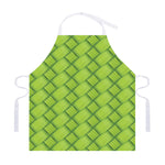 Green Bamboo Print Adjustable Apron