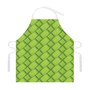 Green Bamboo Print Adjustable Apron