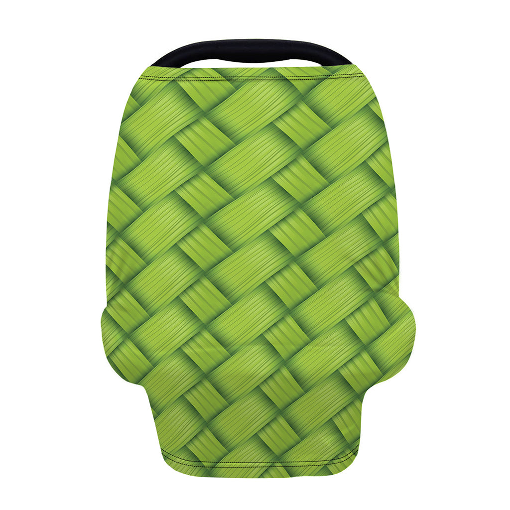 Green Bamboo Print Baby Seat Cover