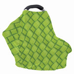 Green Bamboo Print Baby Seat Cover