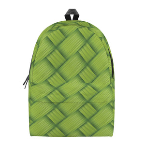 Green Bamboo Print Backpack