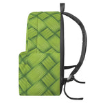 Green Bamboo Print Backpack