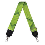Green Bamboo Print Bag Strap