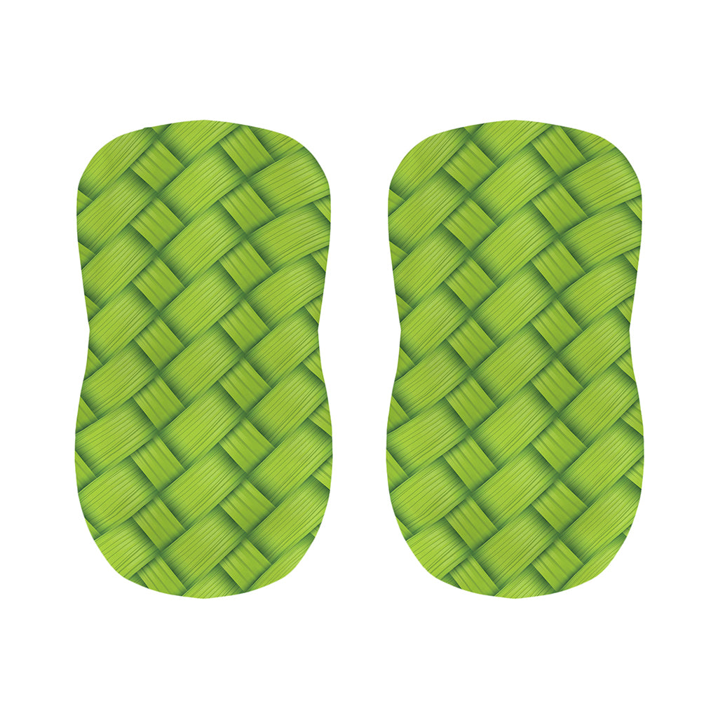 Green Bamboo Print Bar Stool Covers
