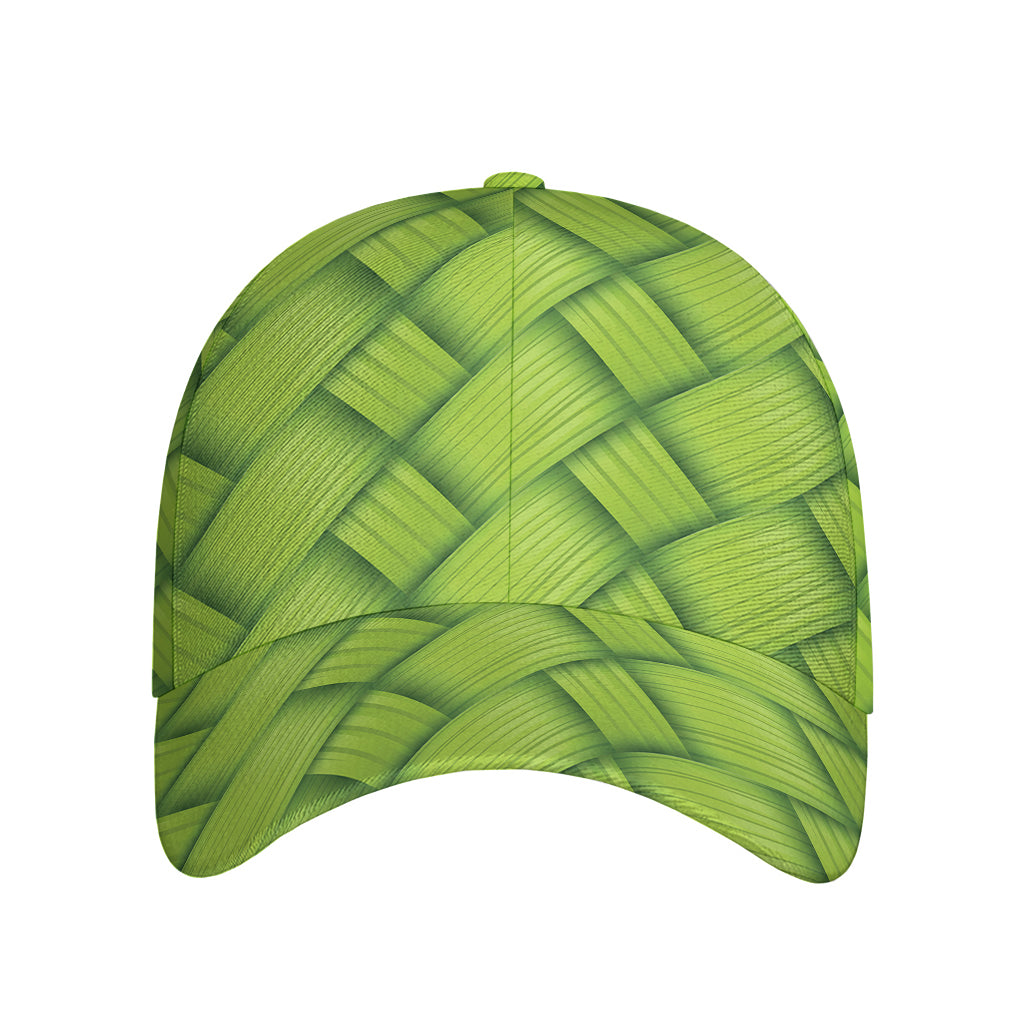 Green Bamboo Print Baseball Cap